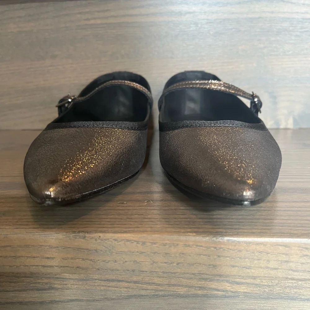 NWT Maypol Anthropologie Rota Percival Mary Jane Flat in Bronze Size 9